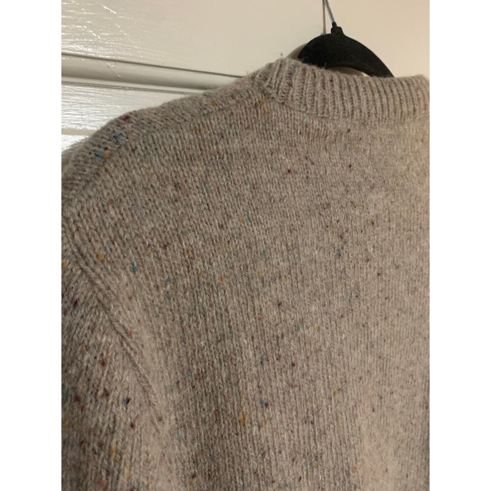 Vintage 70s Lord Jeff Mountain Marls Wool Horse Sweater Mens L Gray Crewneck USA - Picture 7 of 9